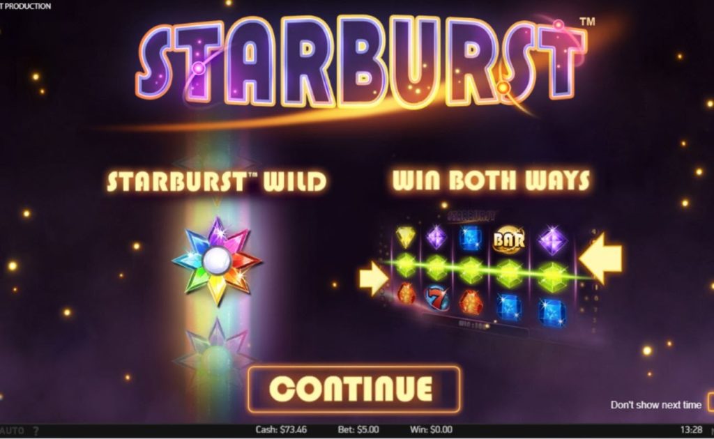 Starburst slot machine real money